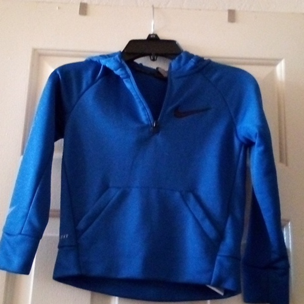 Blue Nike Dri-Fit hoodie